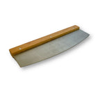 Pizzawiegemesser aus Edelstahl und Holz